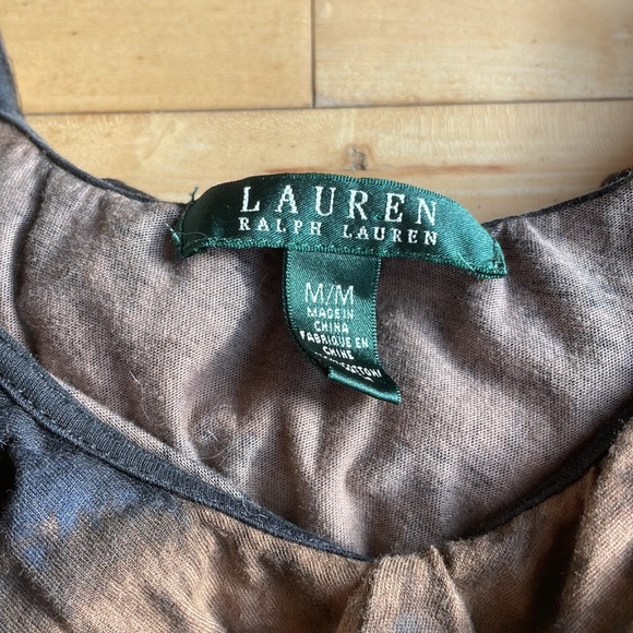 Lauren Ralph Lauren Ombré Tie-Dye Top Medium - Picture 4 of 5